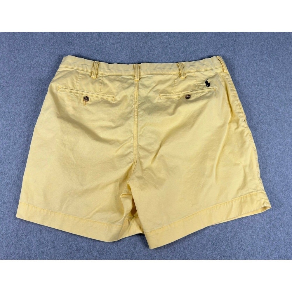 Polo Ralph Lauren Chino Shorts Mens 36 Yellow Classic Fit Preppy Coastal Summer